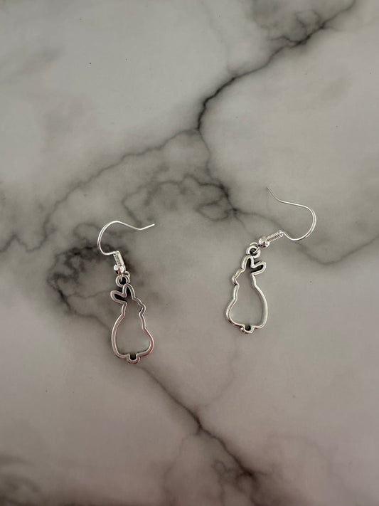 Bunny Outline Earrings