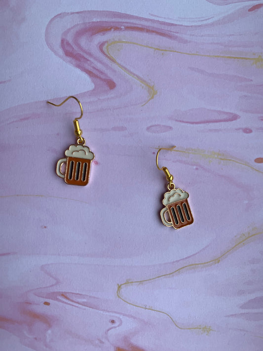 Pint of Beer Earrings