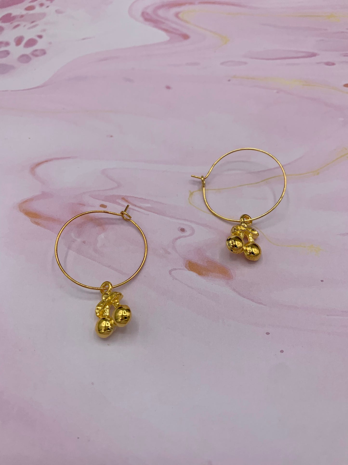 Cherry Gold Earrings