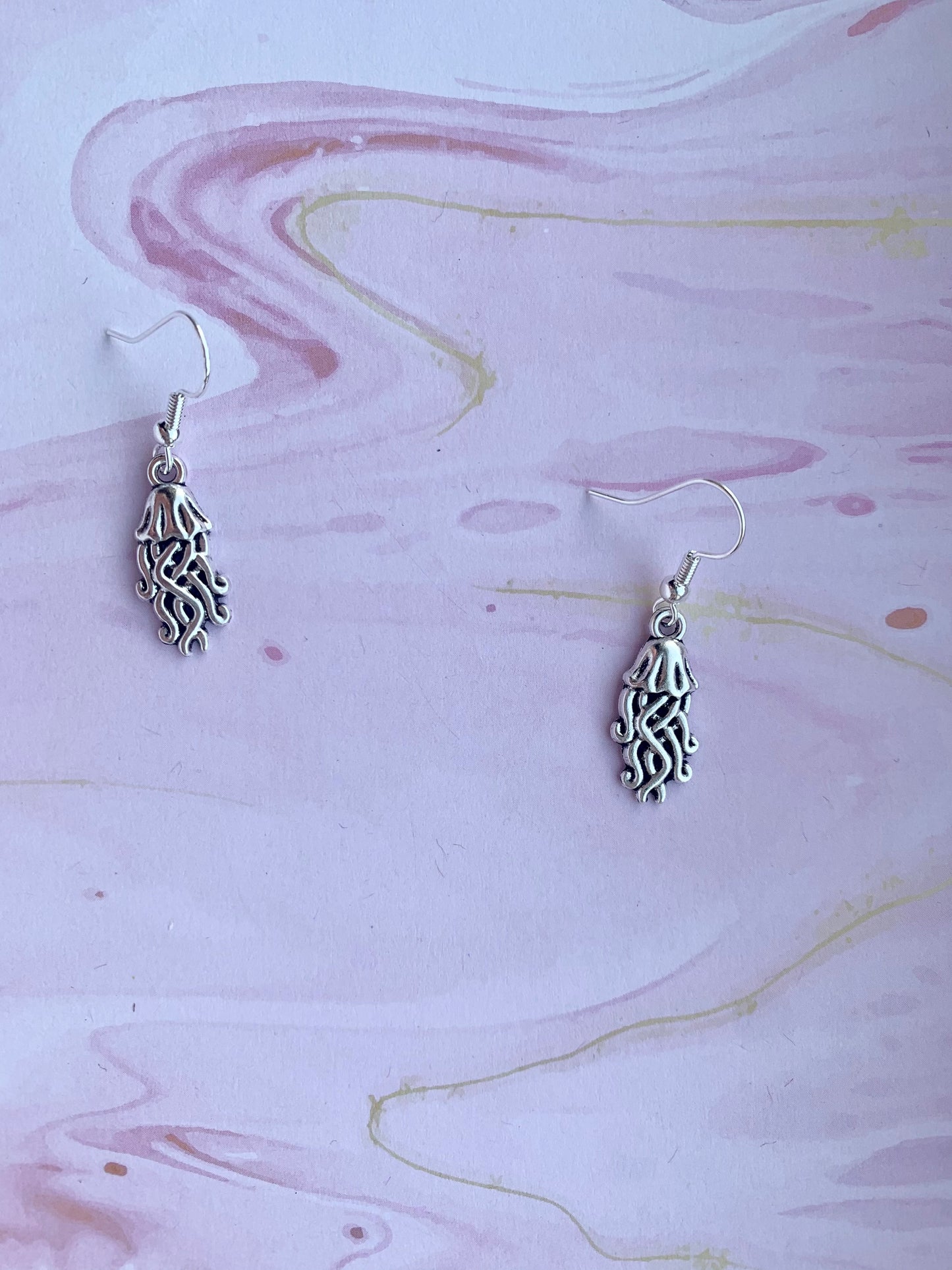 jellyfish hook earrings