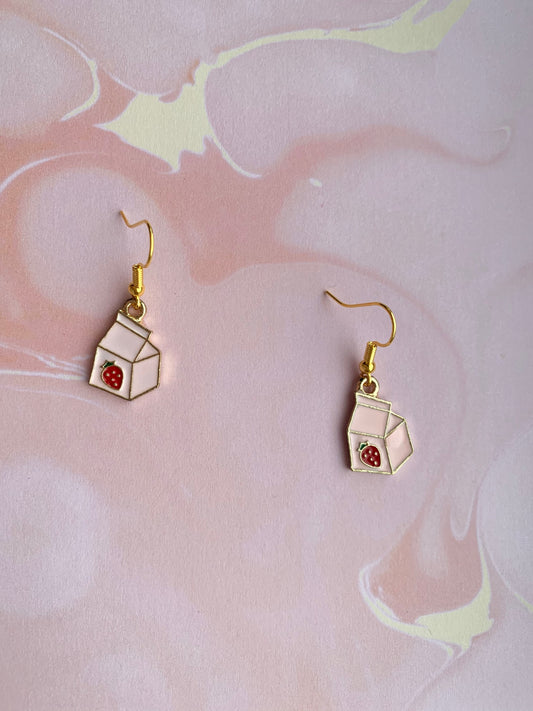 Strawberry Milkshake Earrings