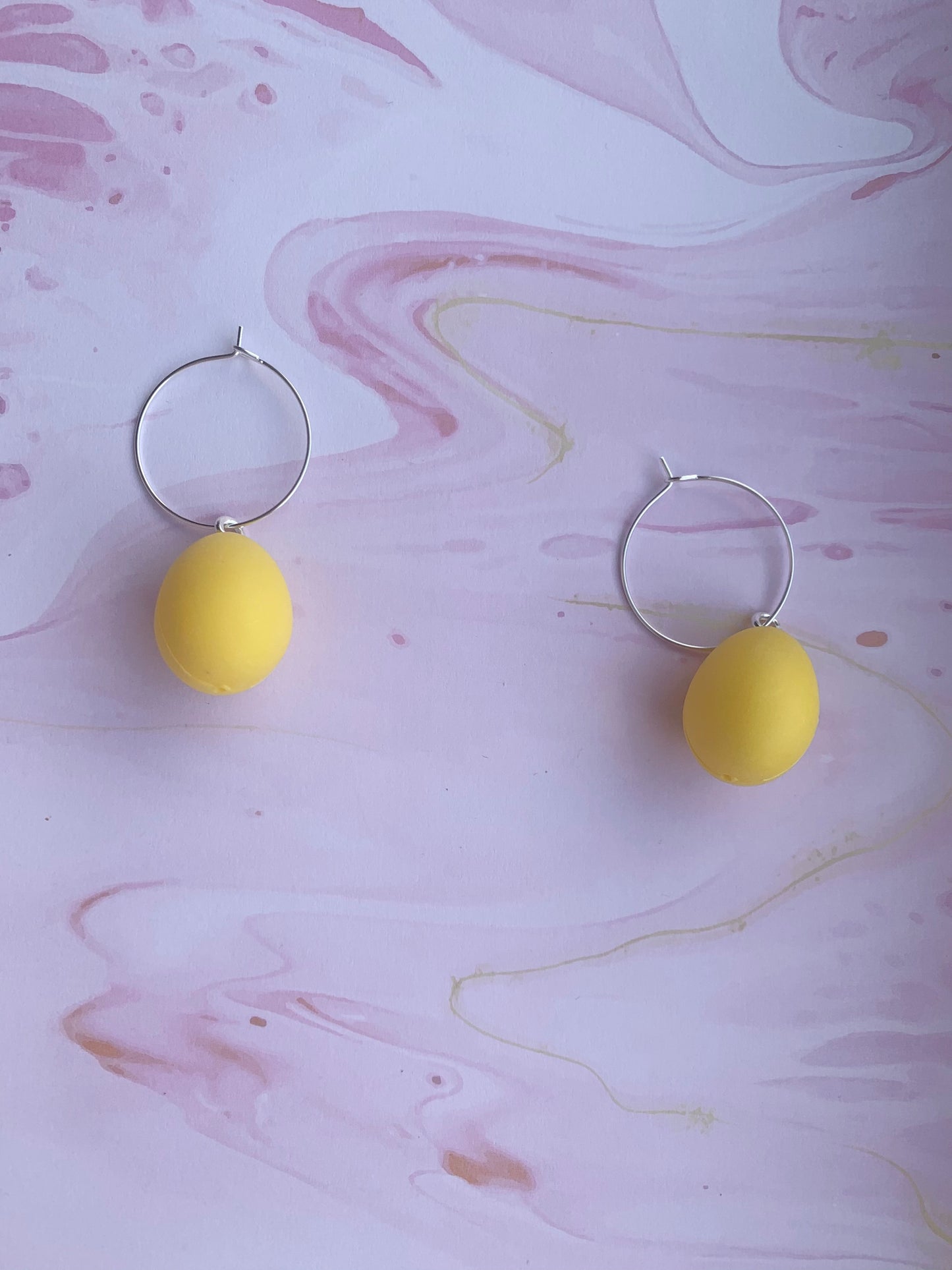 Mini Speckled Egg Earrings
