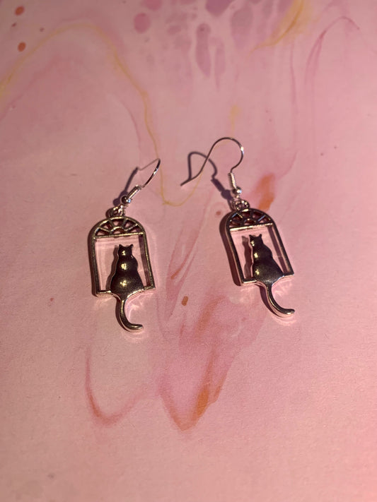 Cat Silhouette Earrings