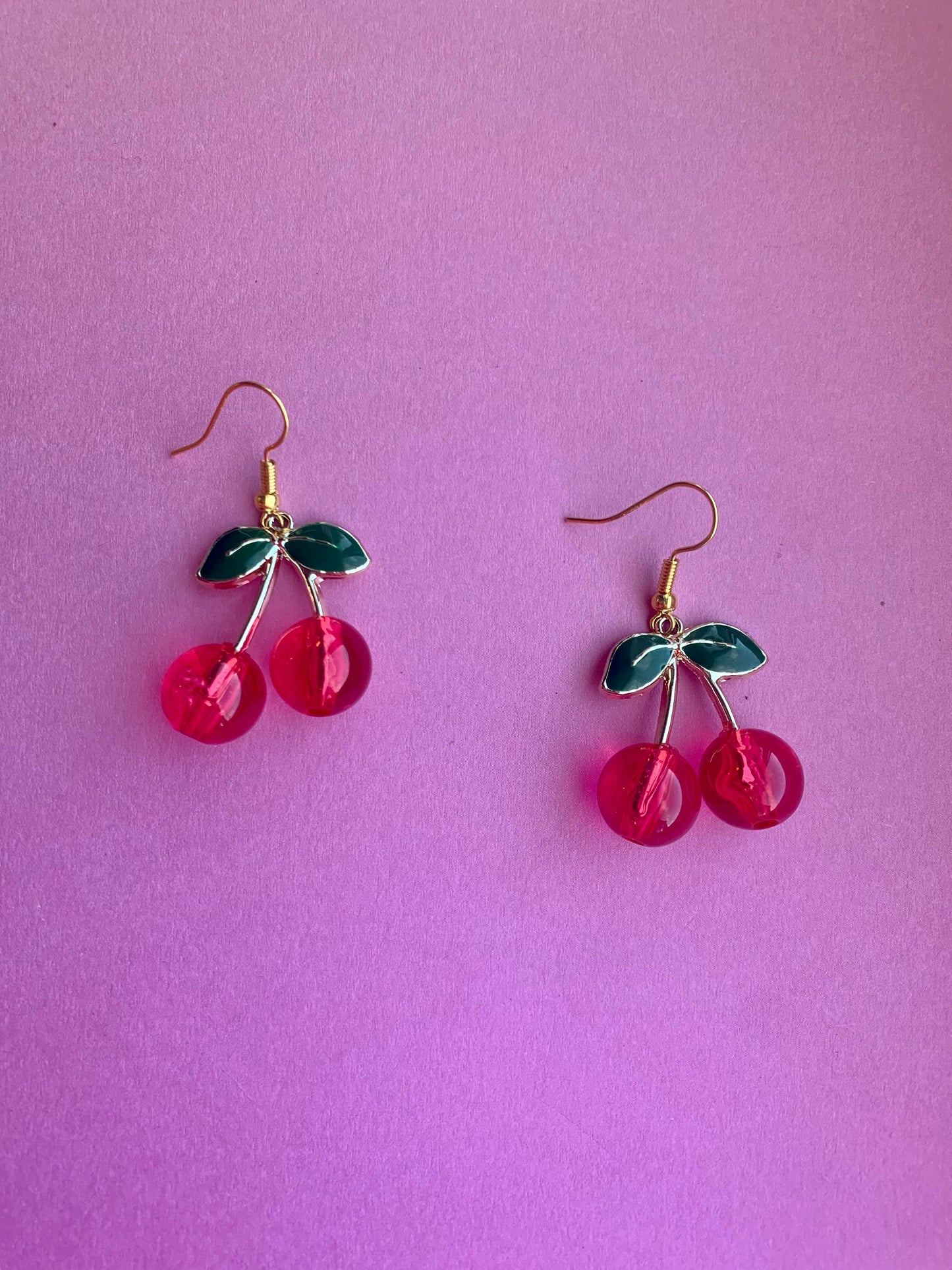 Cherry Bead Earrings