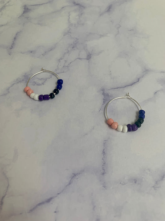 Genderfluid Bead Hoops