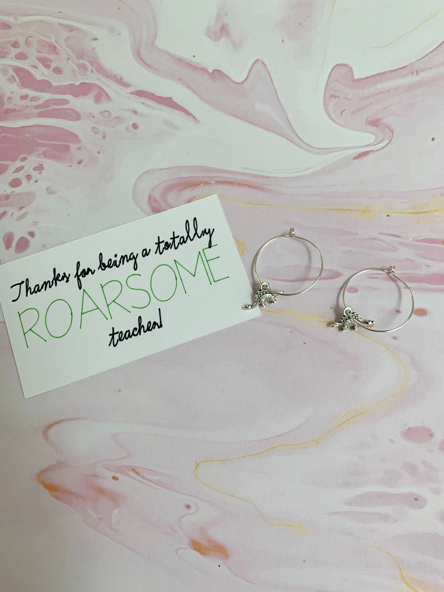 Stegosaurus Dinosaur Earrings