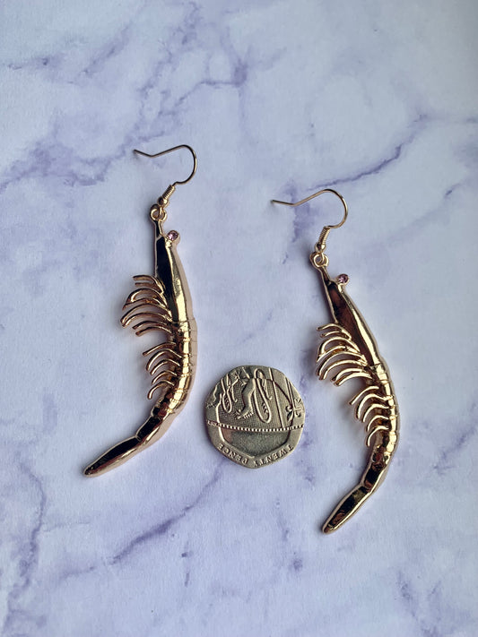 Prawn Earrings