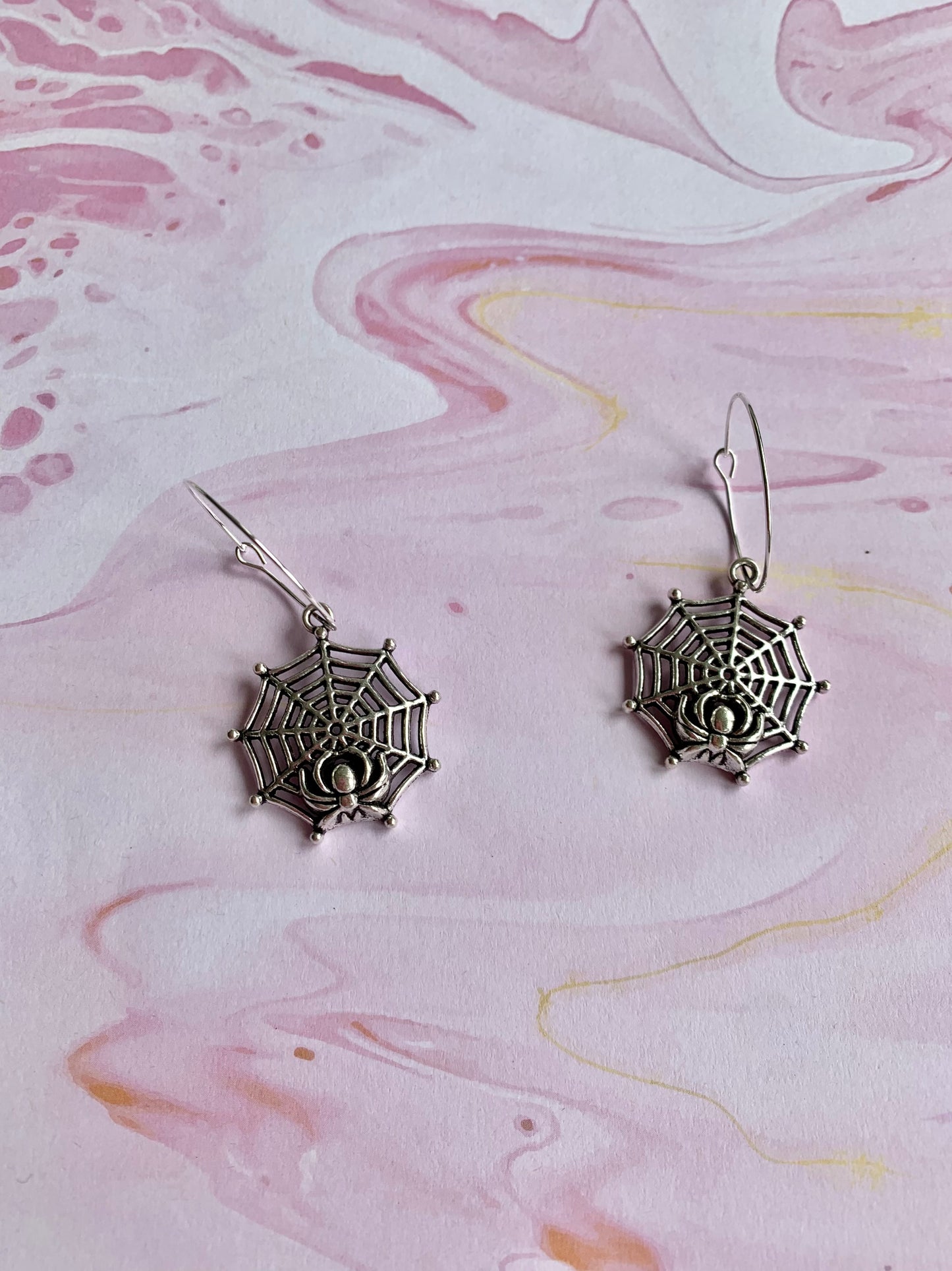 Spider Web Earrings
