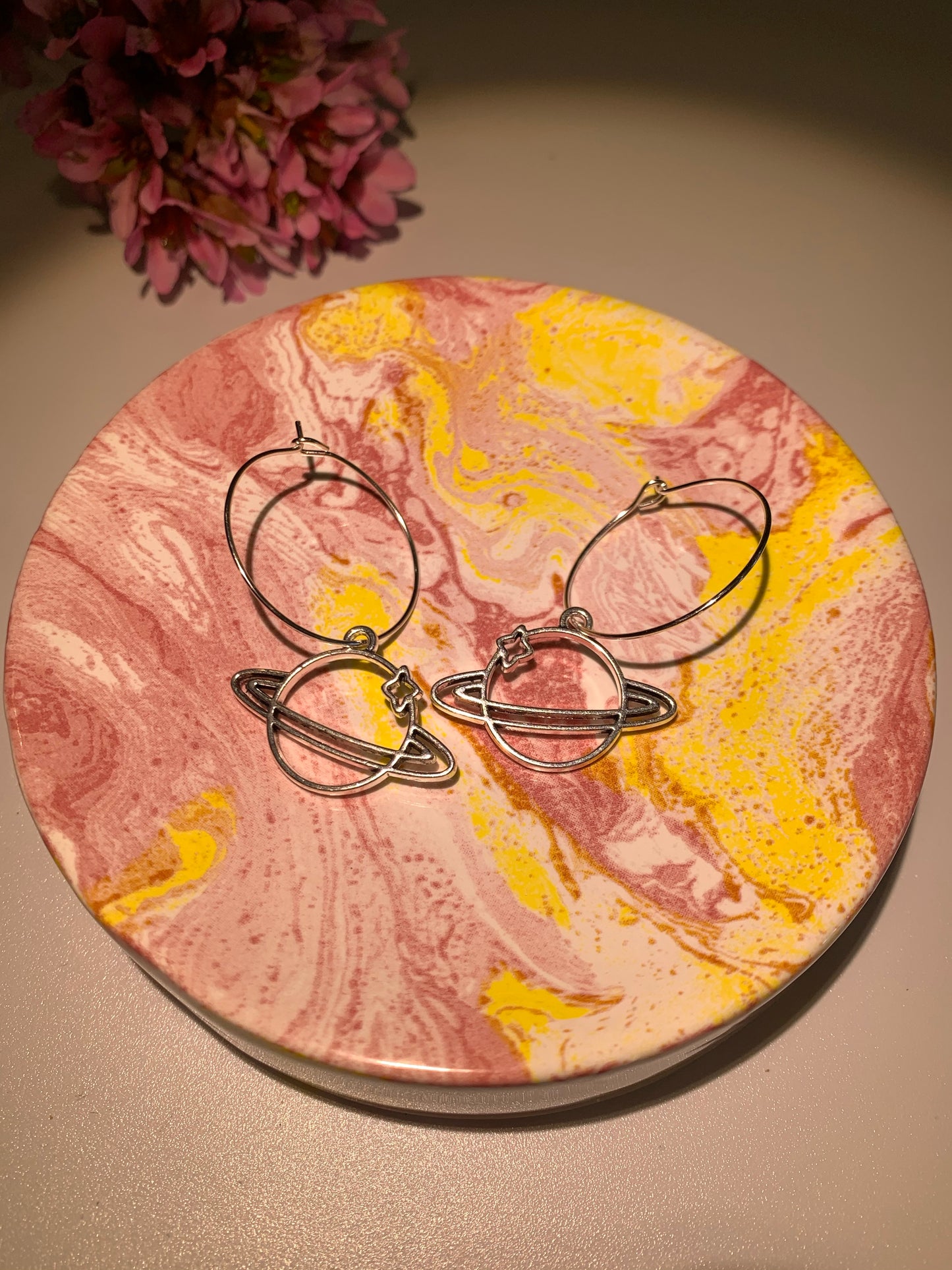 Planet Outline Earrings