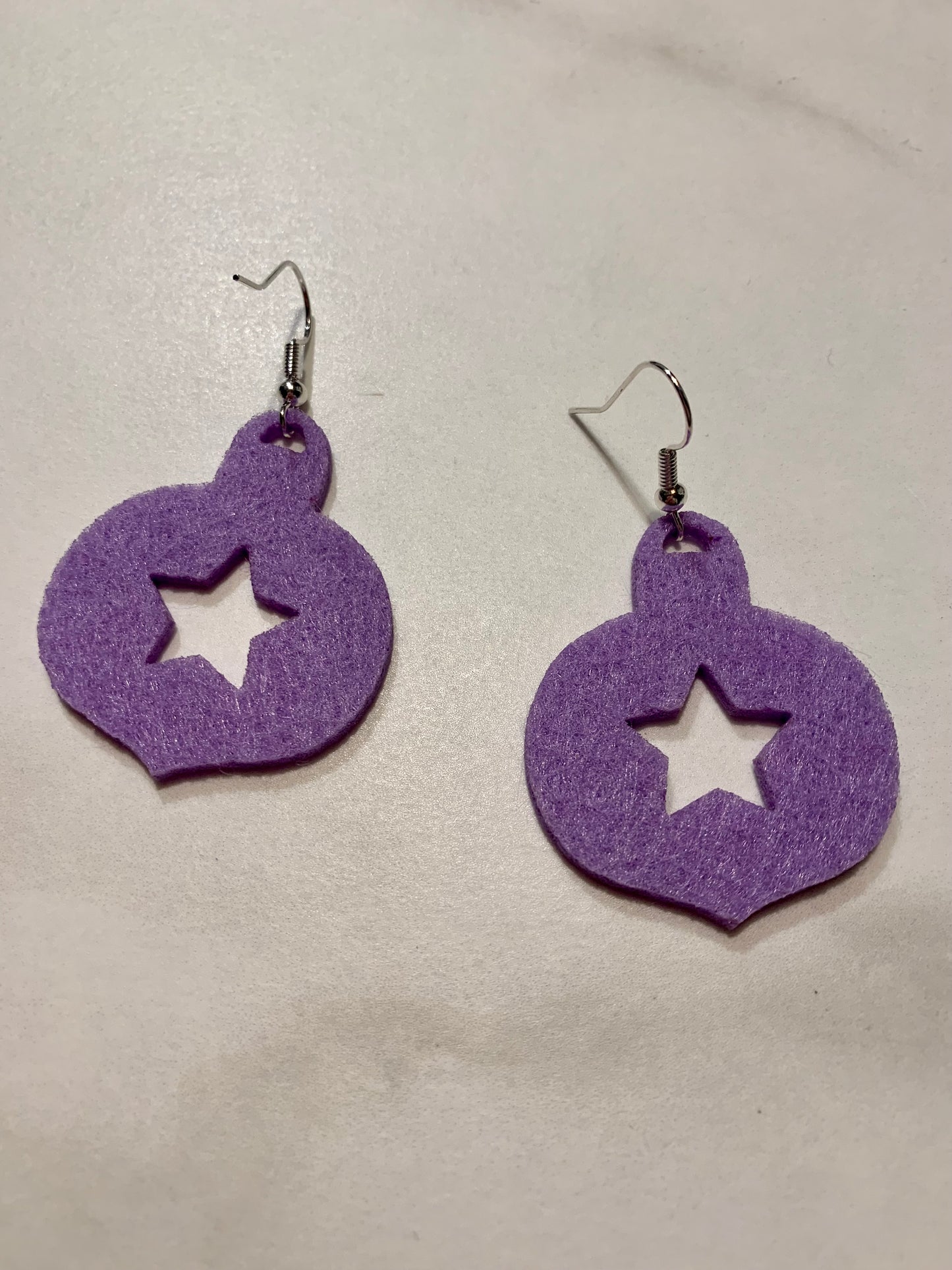 Felt Christmas Bauble Earrings