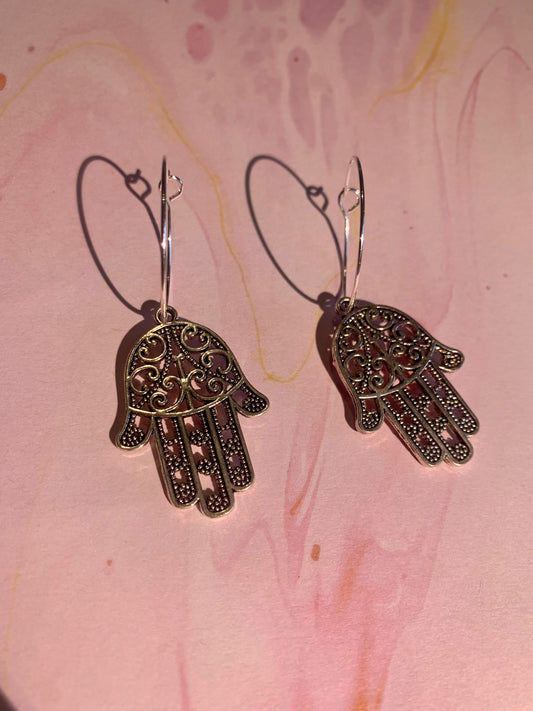 Hamsa Hand Earrings