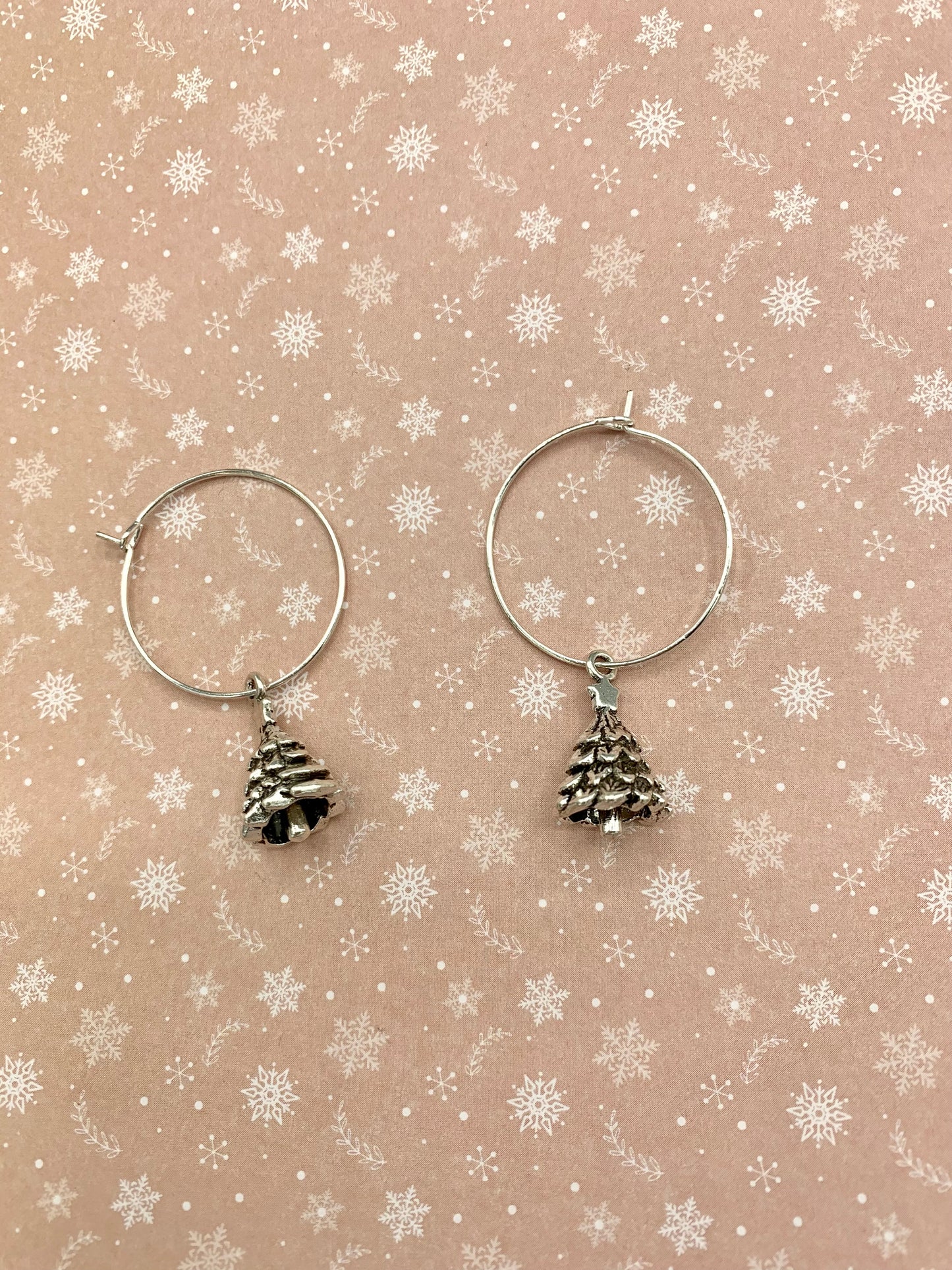 Christmas Tree Earrings 3D