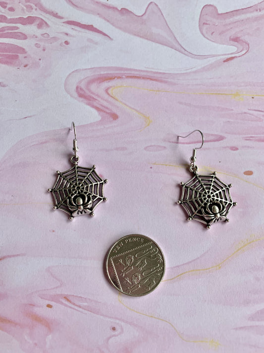 Spider Web Earrings
