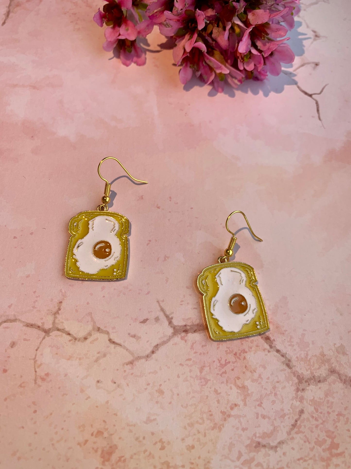Egg on Toast Earrings
