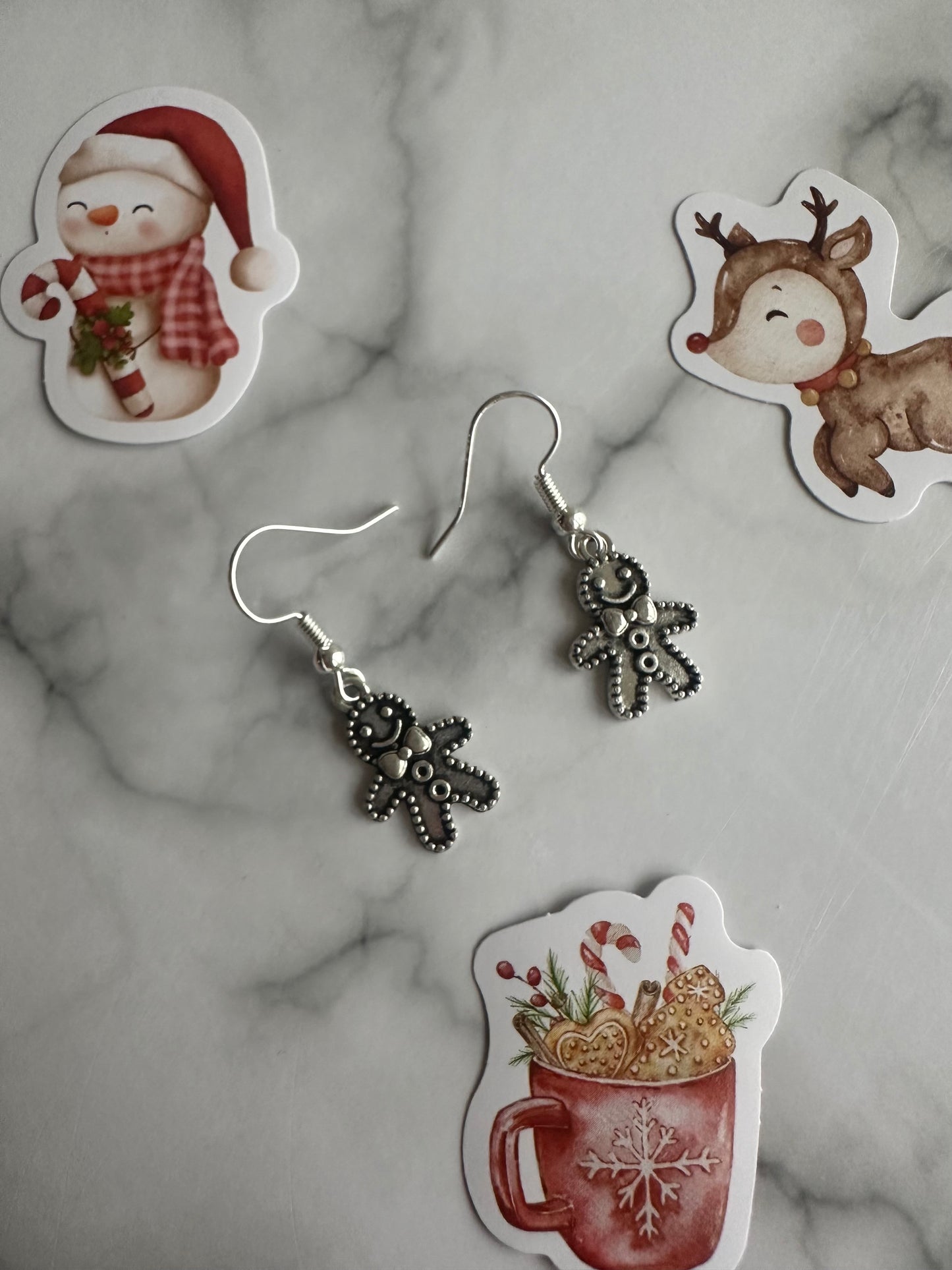 Gingerbread Man Earrings