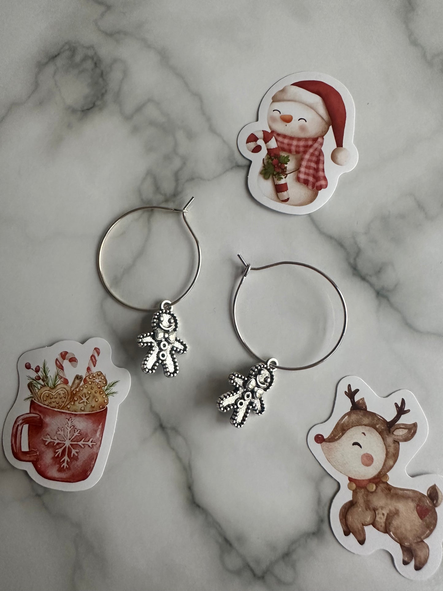 Gingerbread Man Earrings
