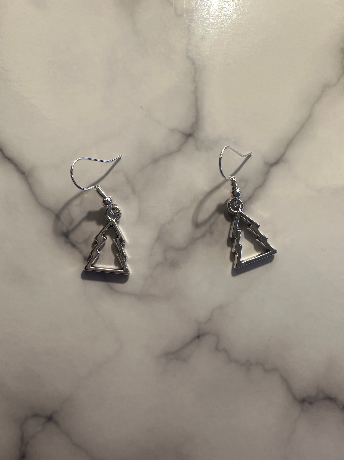 Christmas Tree Outline Earrings