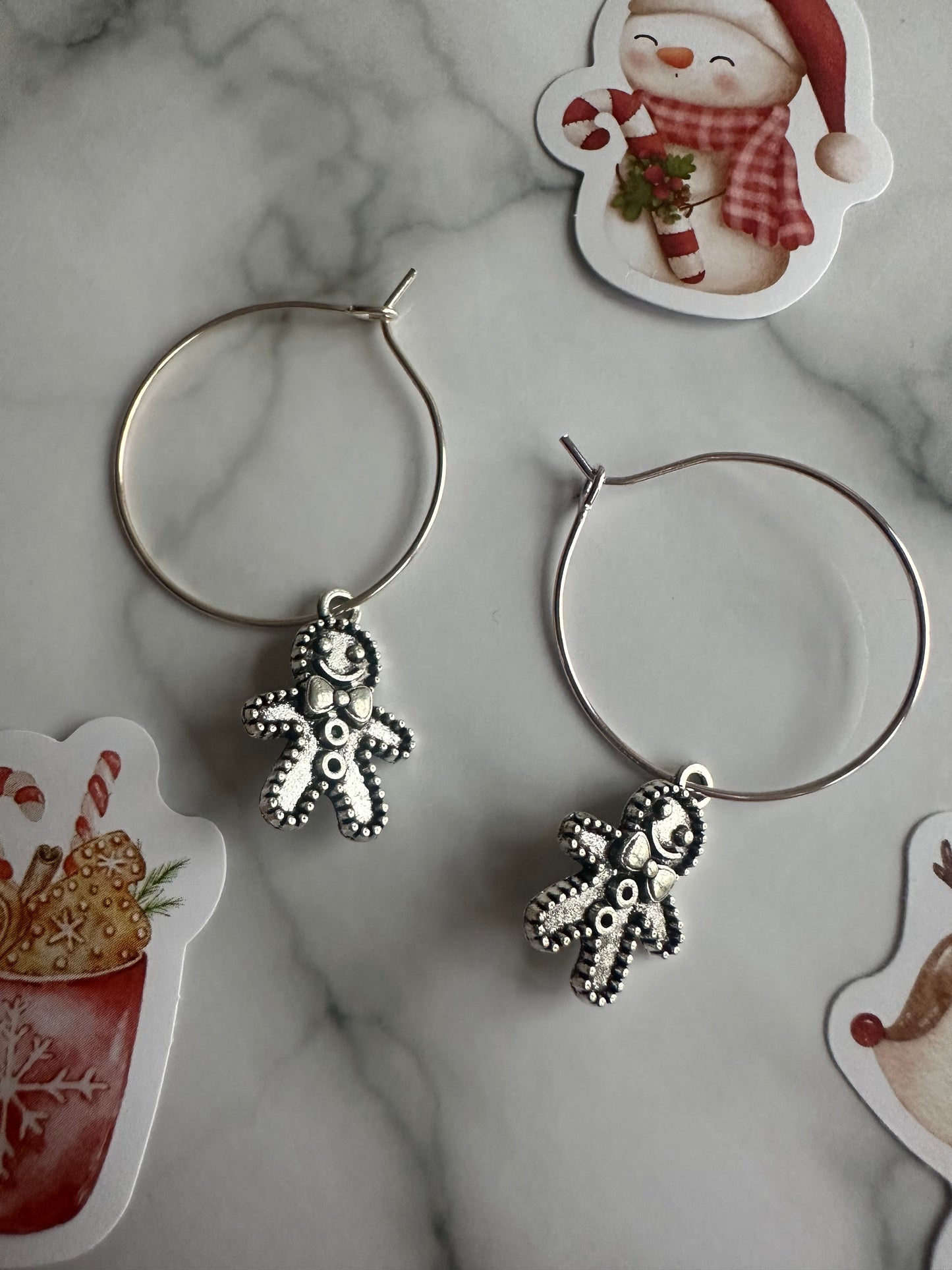 Gingerbread Man Earrings