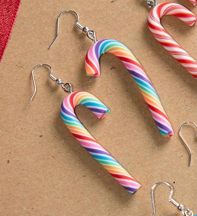 Candy Cane Earrings