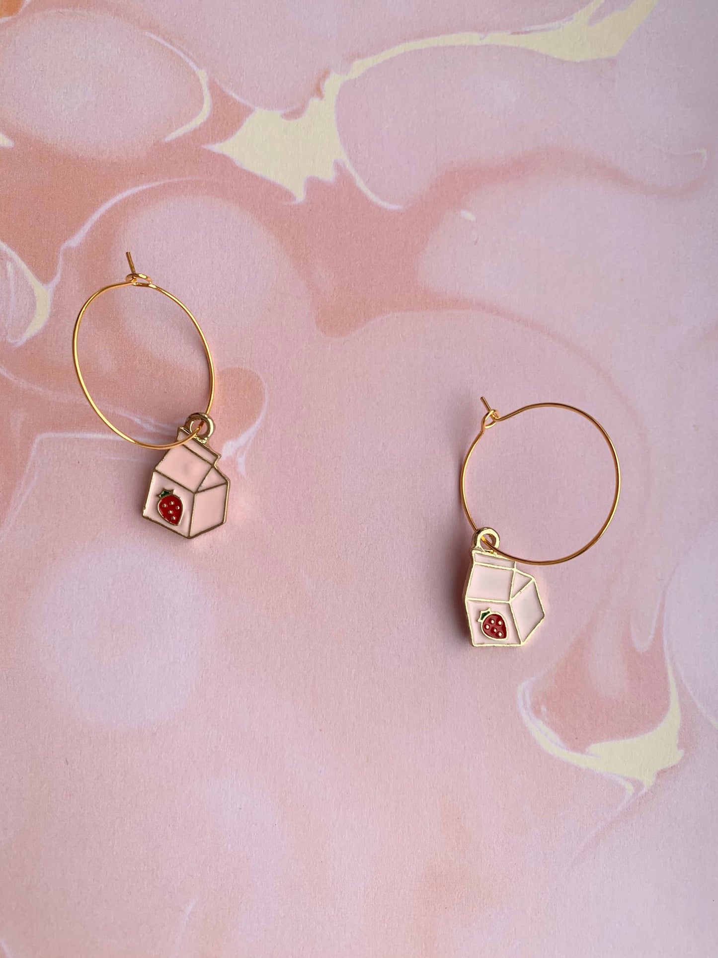 Strawberry Milkshake Earrings