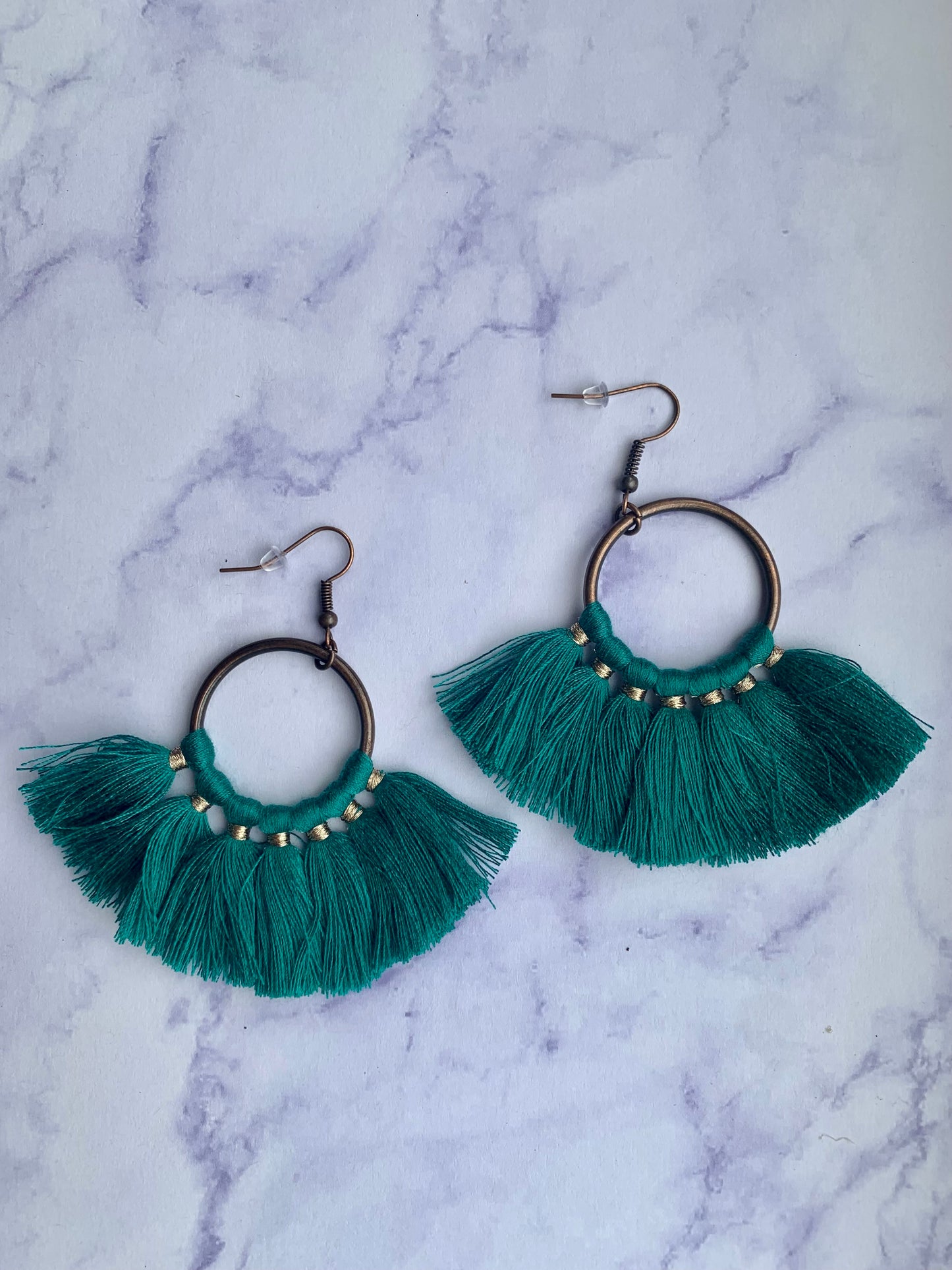 Round Tassel Earrings