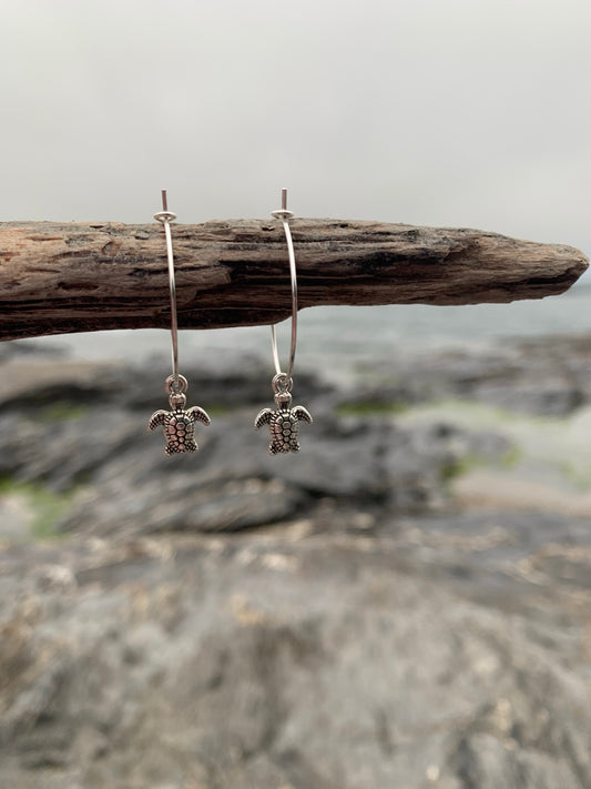 Tiny Turtle Earrings