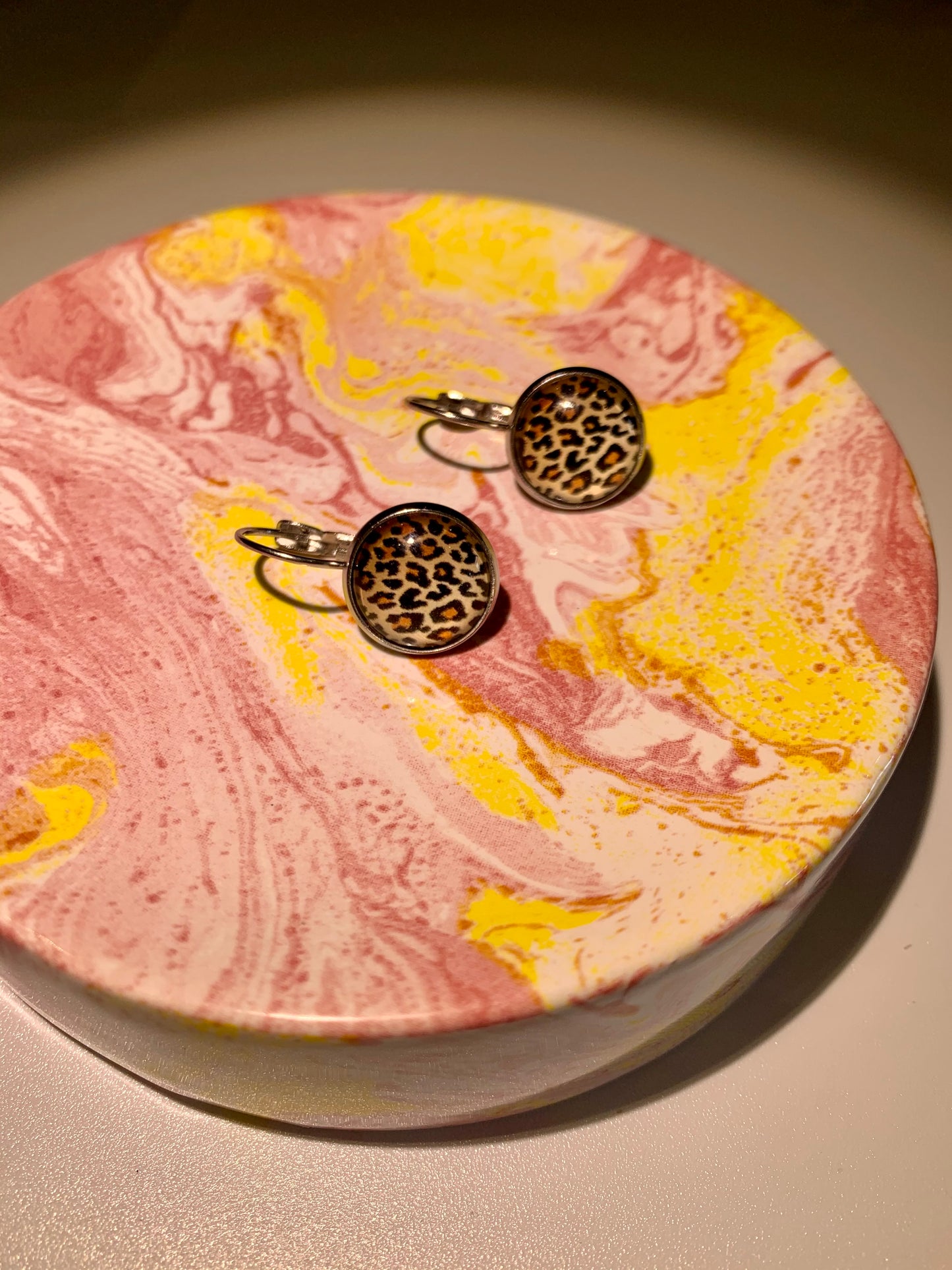 Leopard Print Sleeper Earrings