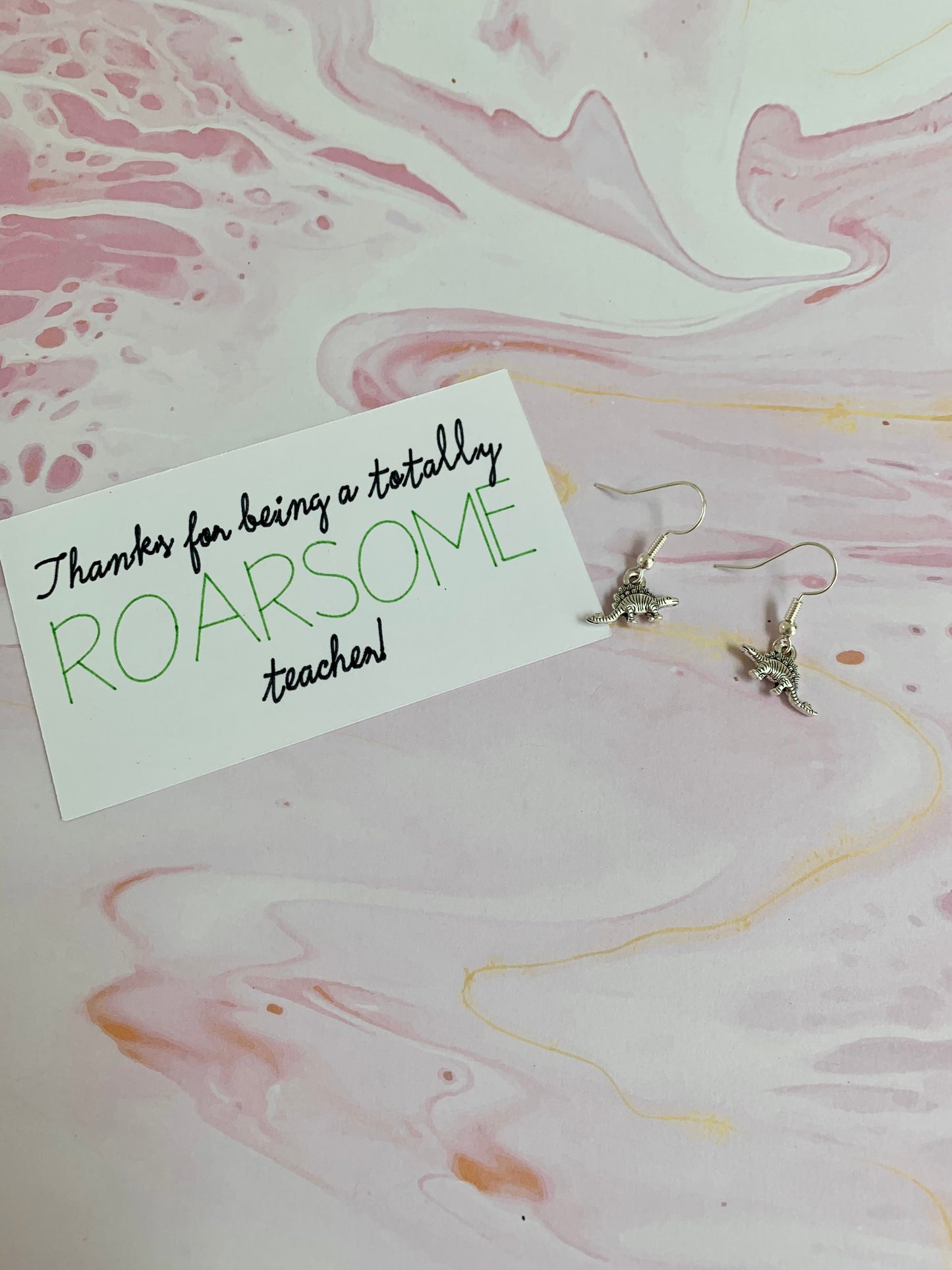 Stegosaurus Dinosaur Earrings
