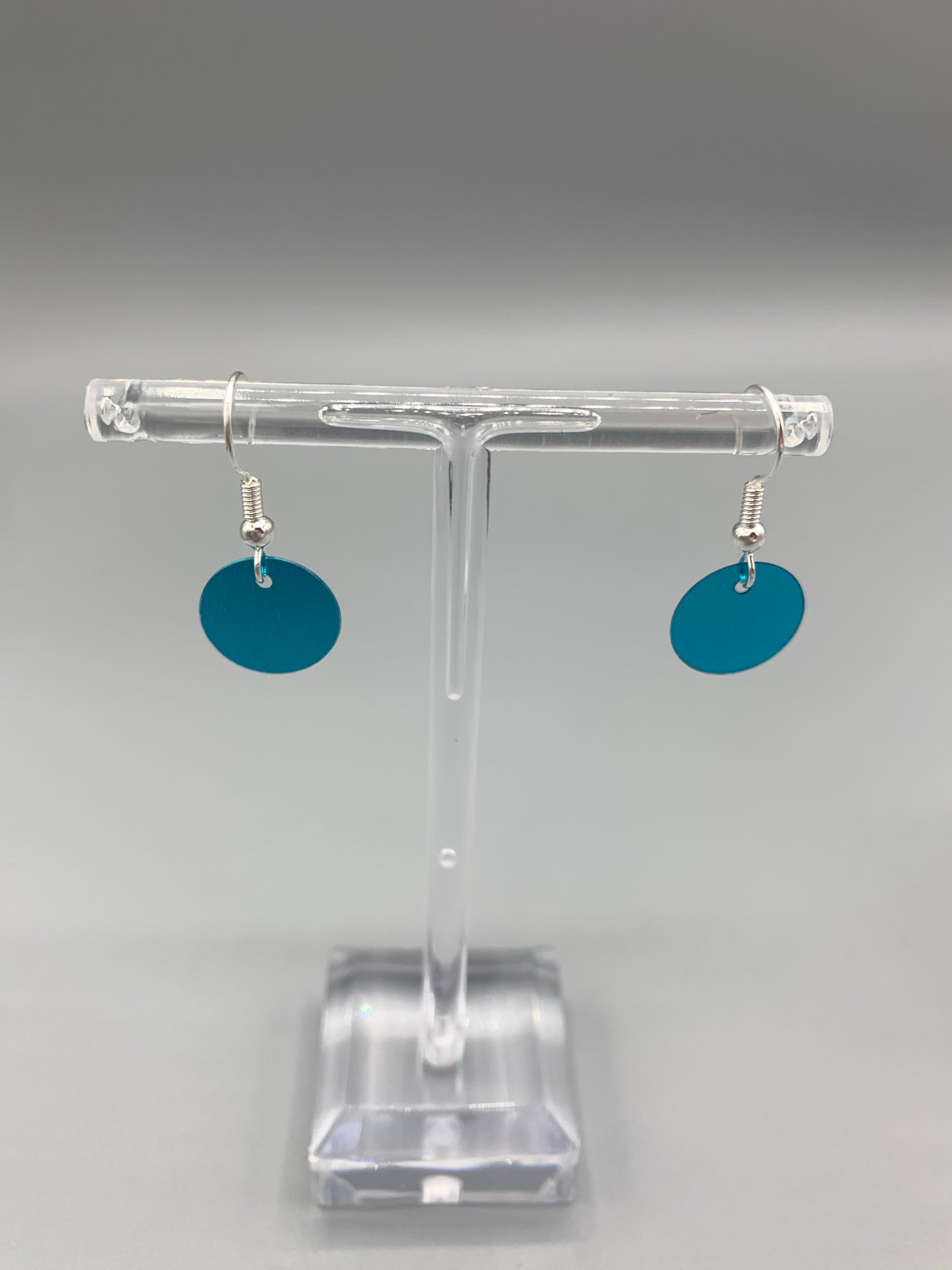 Turquoise Round Sequin Earrings