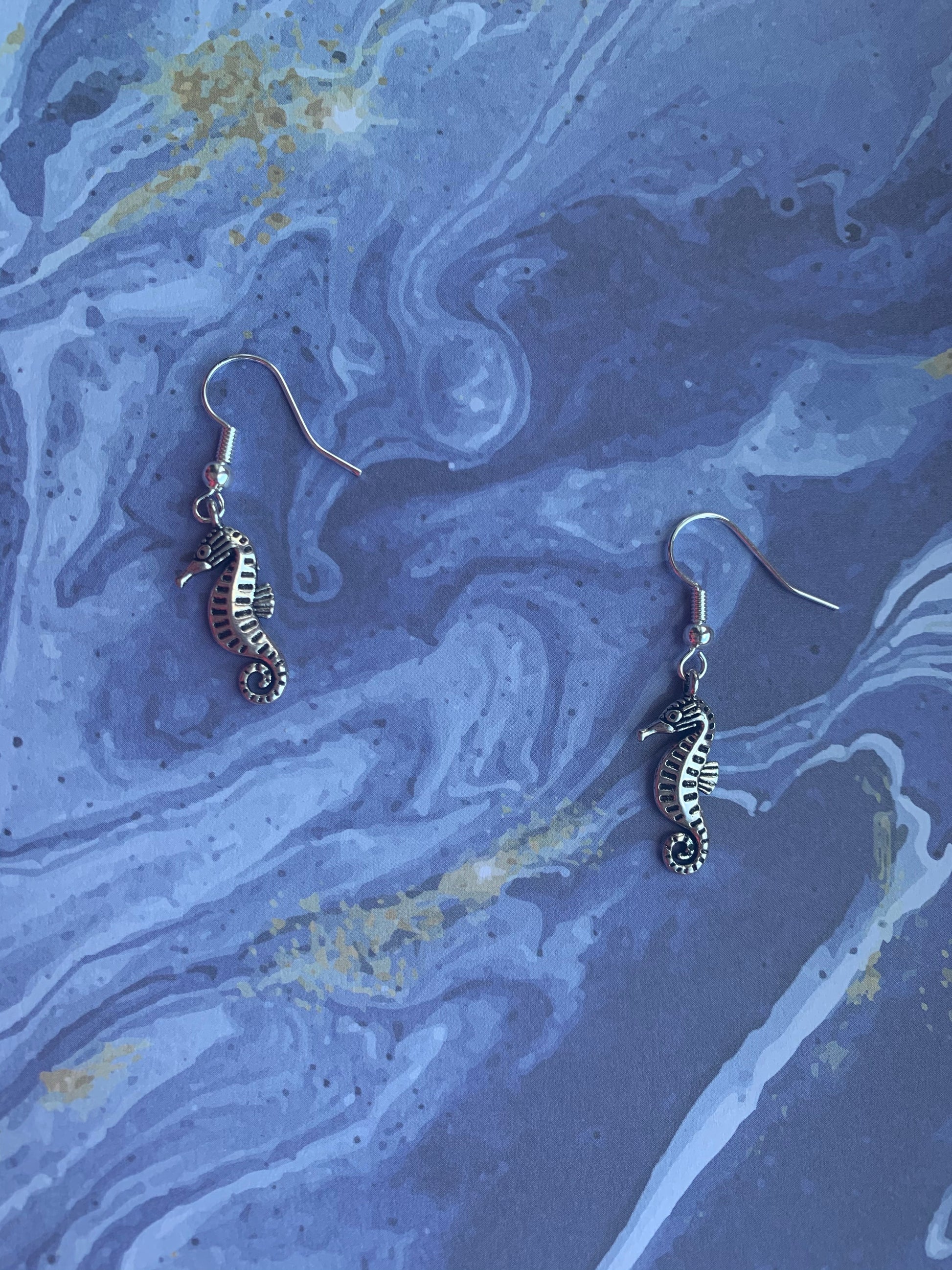 seahorse dangle earrings