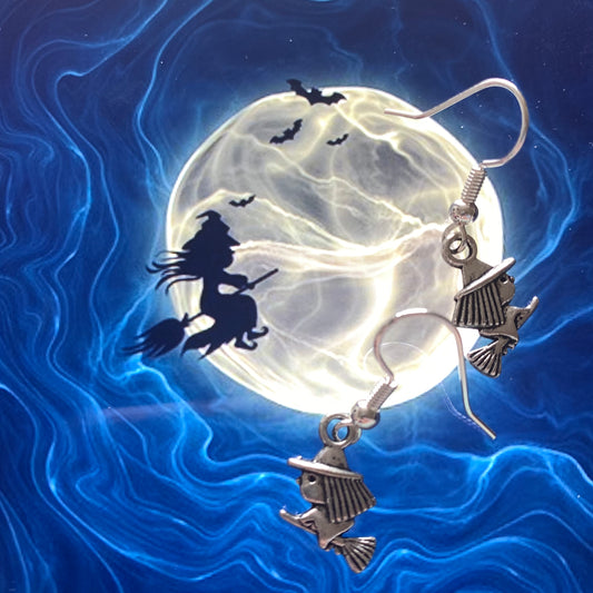 Flying Witch Earrings