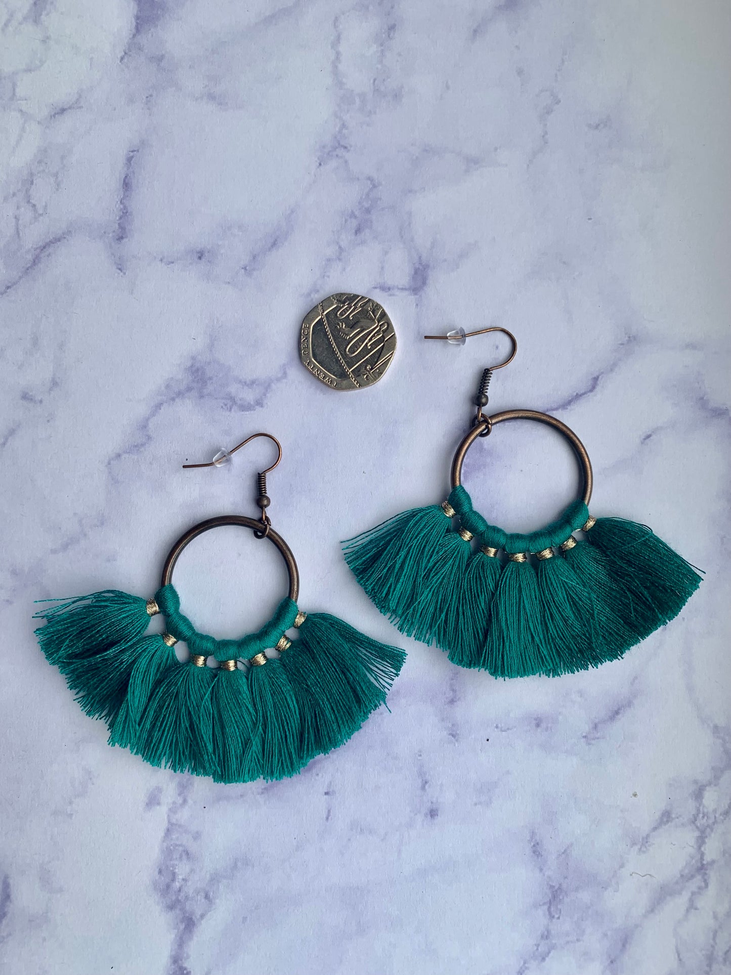 Round Tassel Earrings