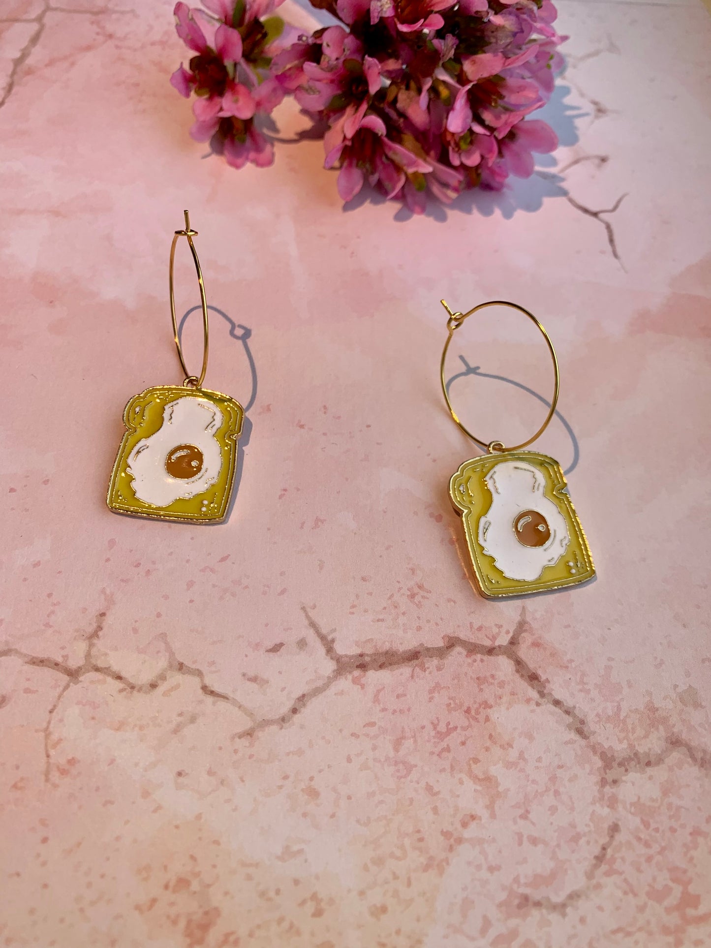 Egg on Toast Earrings
