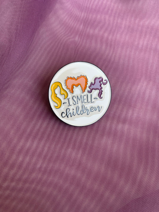 "I Smell Children" Pin Badge