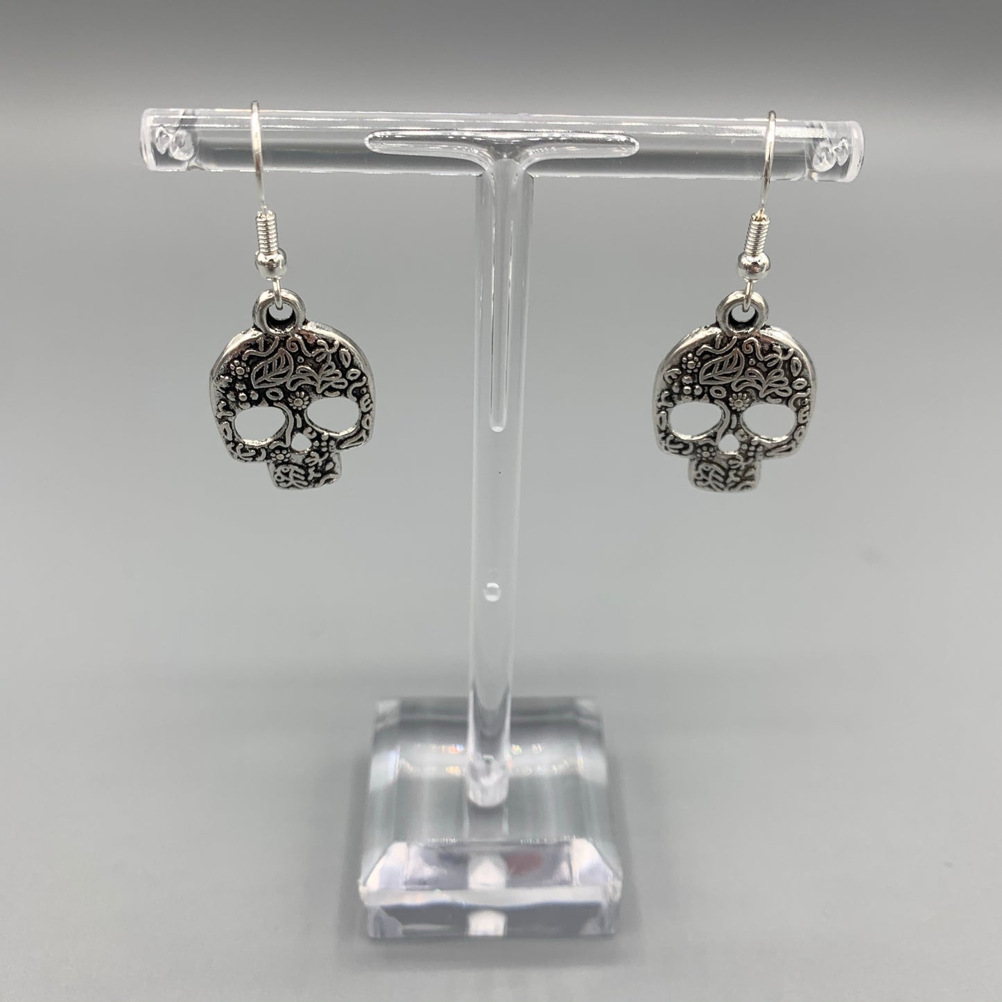 Ornate Skull Earrings