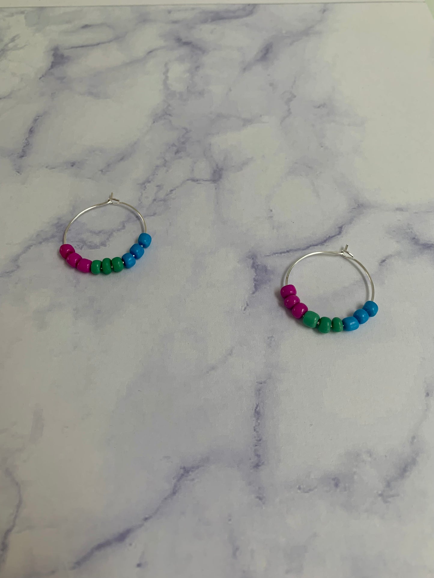 Polysexual Bead Hoop Earrings