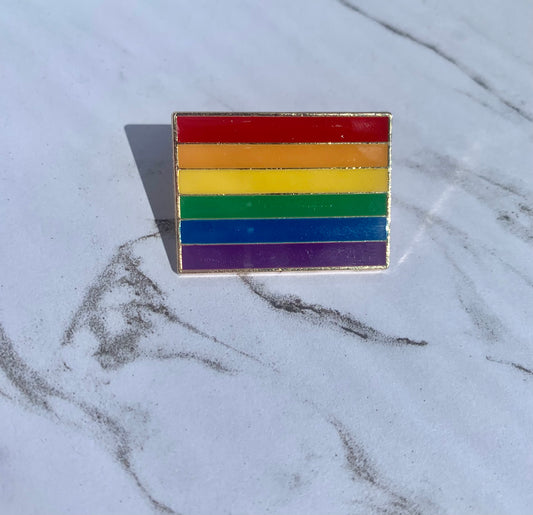 Traditional Pride Flag Pin Badge