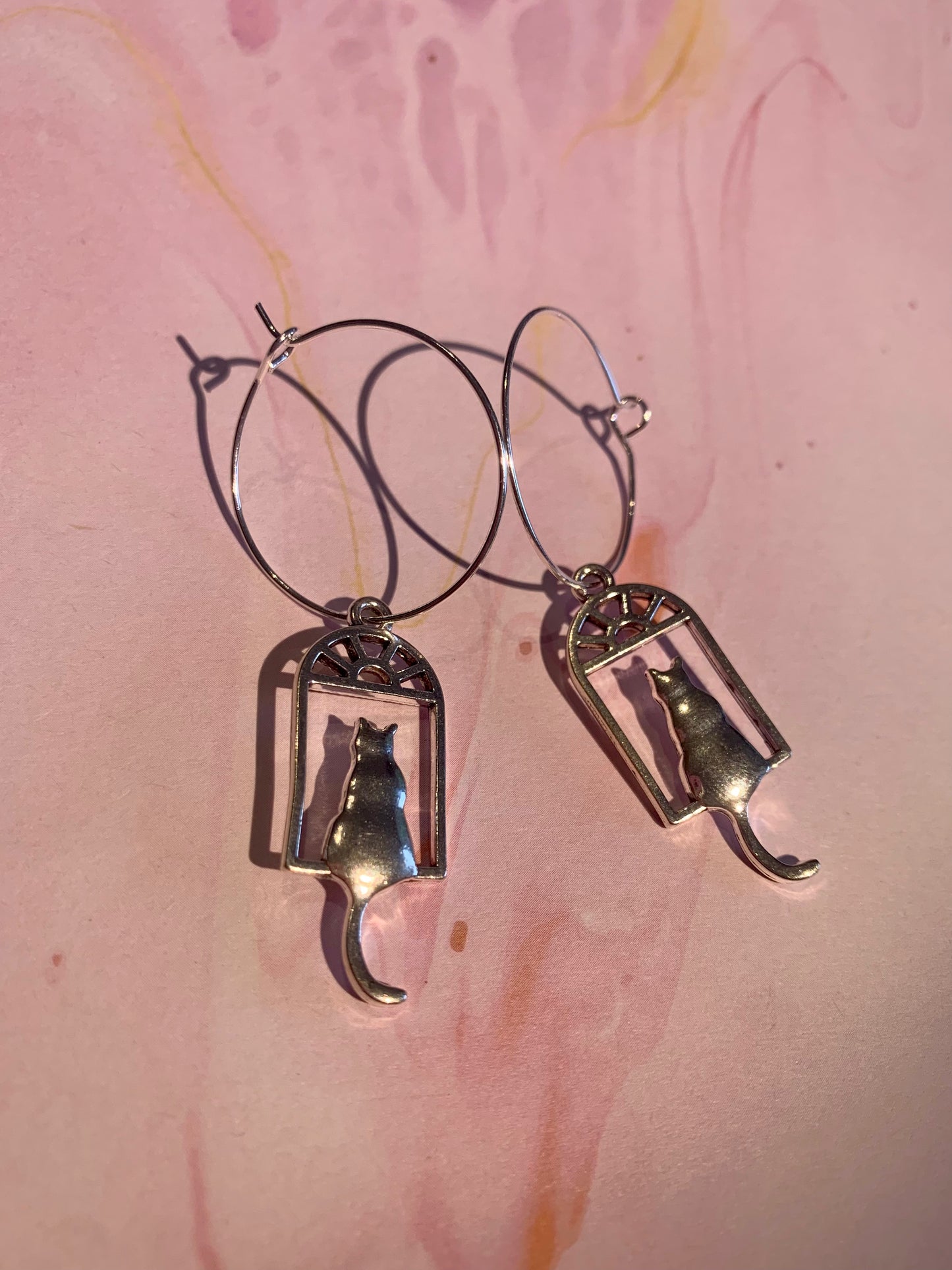 Cat Silhouette Earrings