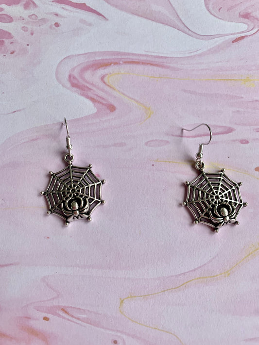 Spider Web Earrings