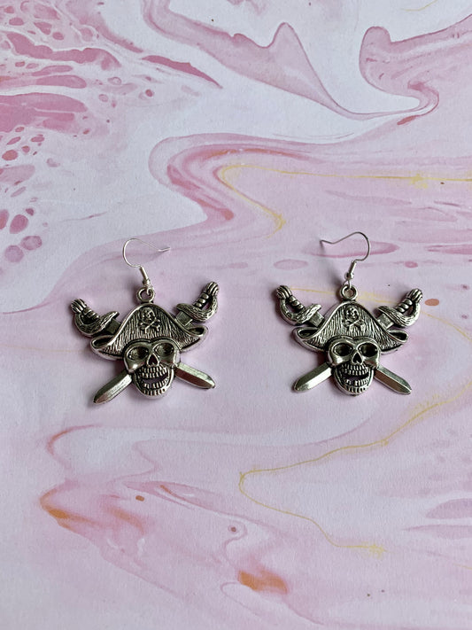 Pirate Skull Earrings