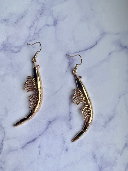 Prawn Earrings