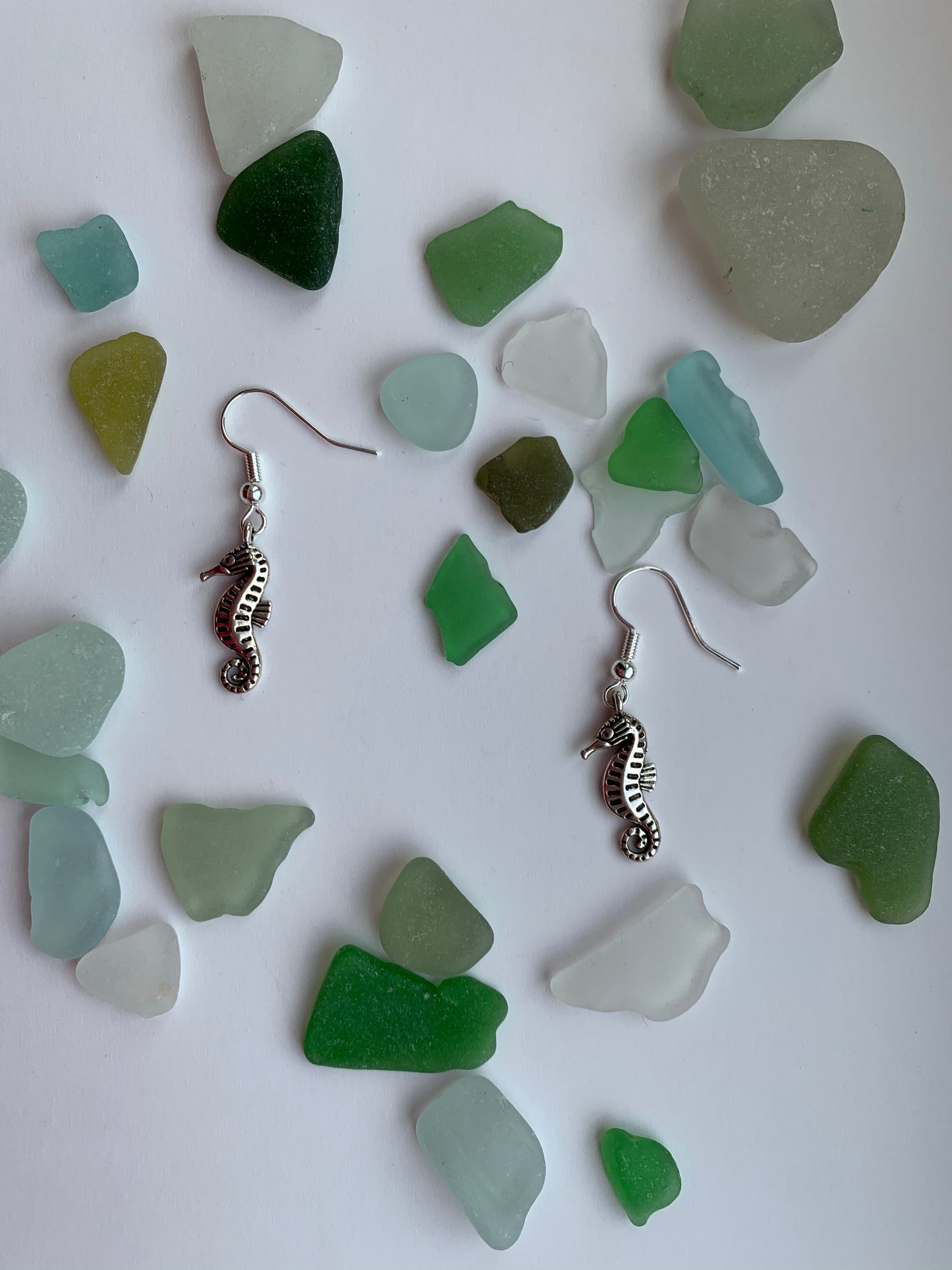 seahorse ocean earrings