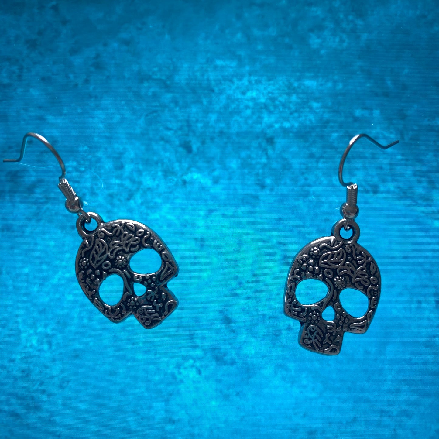 Ornate Skull Earrings