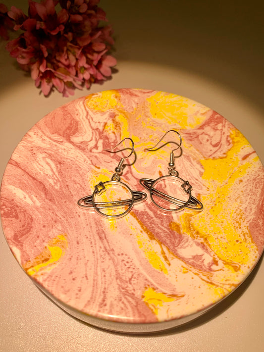 Planet Outline Earrings