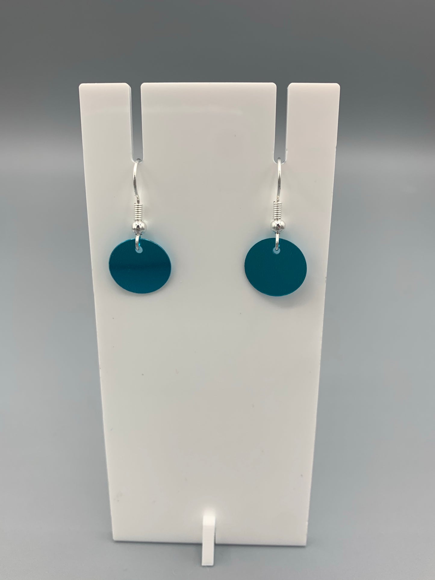 Turquoise Round Sequin Earrings