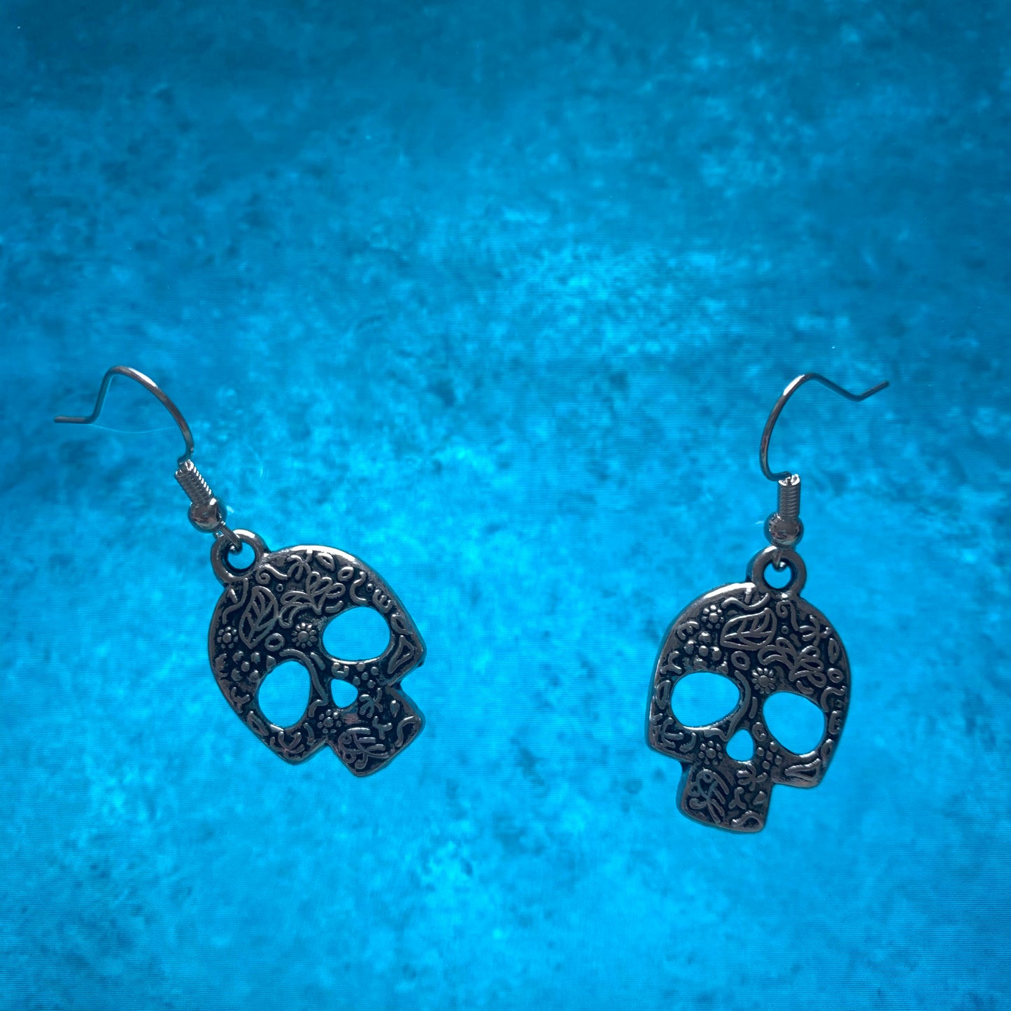 Ornate Skull Earrings