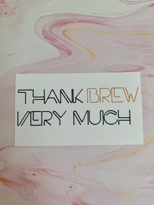 Teacher Gift Note - Beer