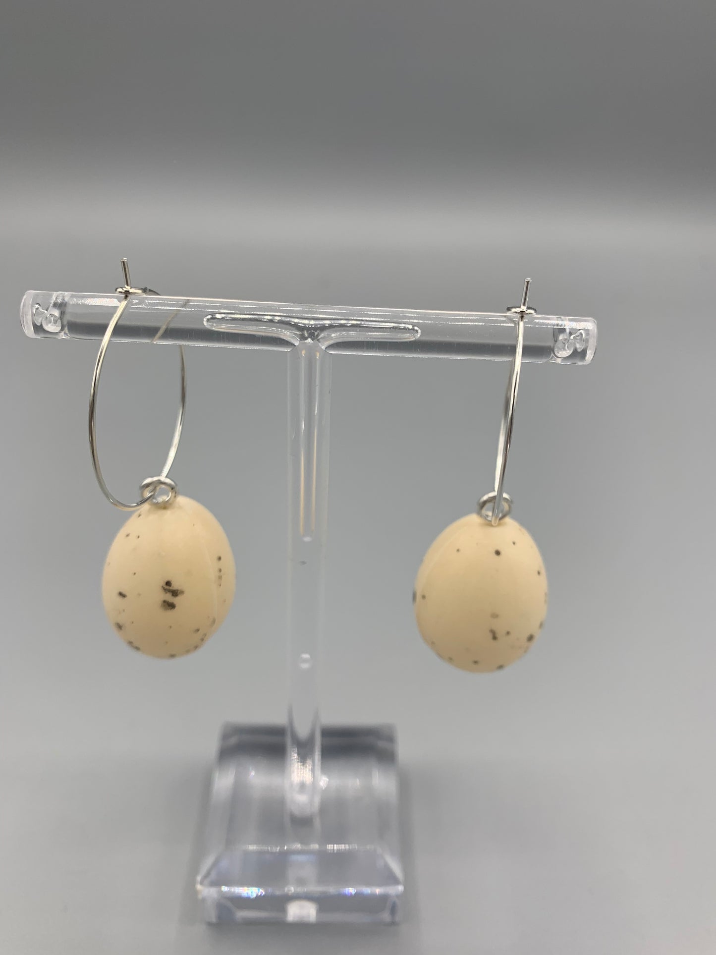 Mini Speckled Egg Earrings
